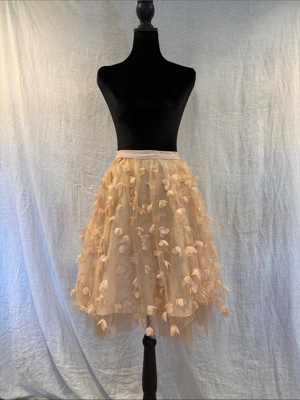 Eva Franco/Anthro Fluttered Fete 3D Tulle Skirt size 0P